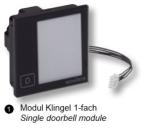 Modul Klingel 1-fach 263107